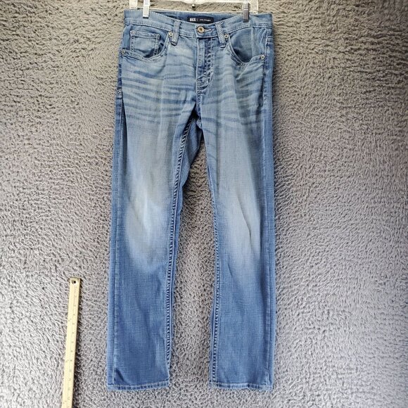 Buckle Jeans Mens 31x32 Blue BKE Jake Straight Fit Classic Stretch Denim - Picture 1 of 13